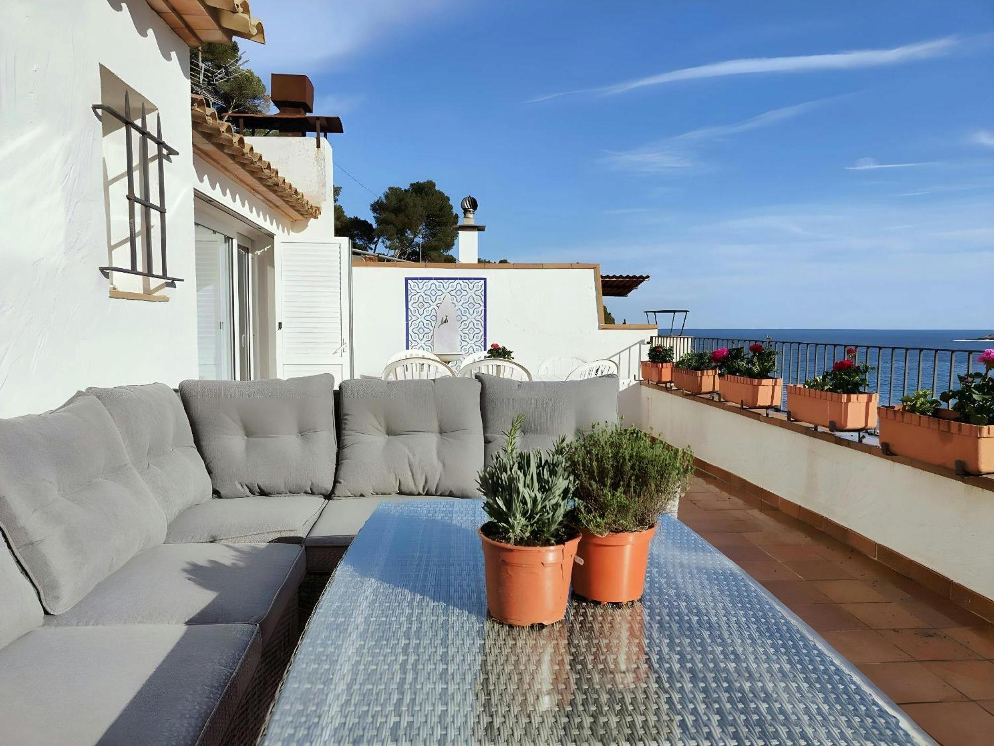 Tamariu Platja - Penthouse On Passeig Del Mar. Apartman Kültér fotó